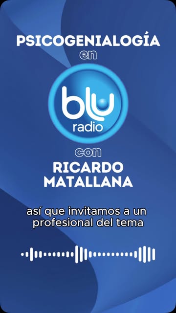 Hablando de la psicogenialogía en Blu Radio 📻
Gracias al