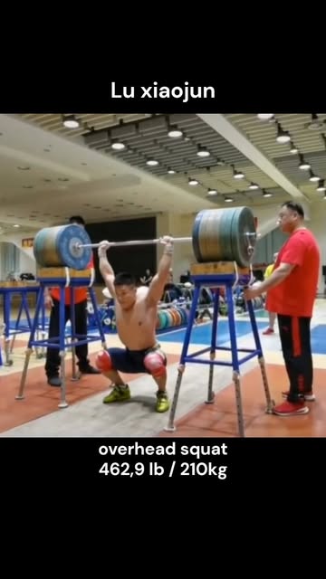 Lu xiaojun - overhead squat 462,9 lb - 210kg
Strength and