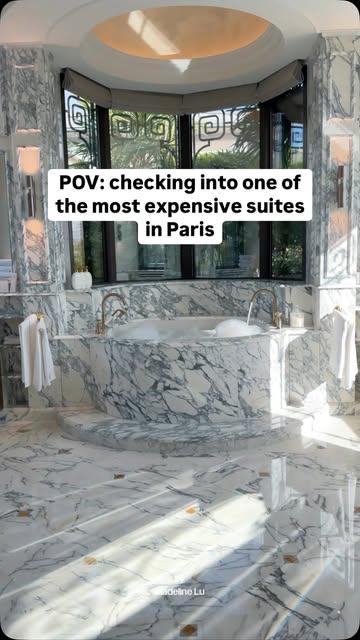 A sneak peek into one of the most expensive suites in Paris.