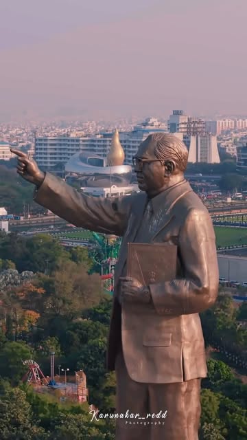 Dr. B. R. Ambedkar Statue - Hyderabad.
.
🚫Please don’t repo