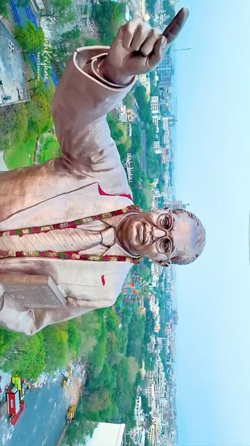 Dr.B.R.Ambedkar Statue in Hyderabad.
Do not repost the vide