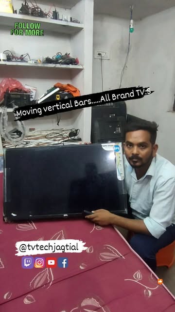 LED TV moving vertical Bars all Brand led tv repair Jagtial