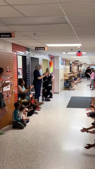 Seniors walk the halls of their former St. Louis Park Elemen