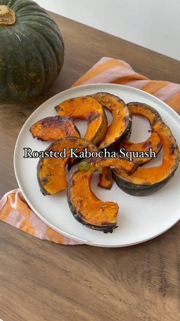 Simply&Healthy roasted Kabocha squash🙌🎃🍁 no oil ,easy🙌👌