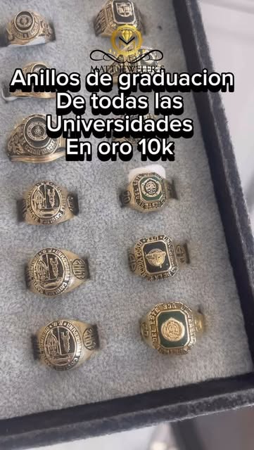 Contamos con gran variedad de anillos de graduacion de todas