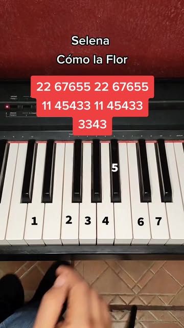 Selena - Cómo La Flor piano tutorial #selena #comolaflor #pi