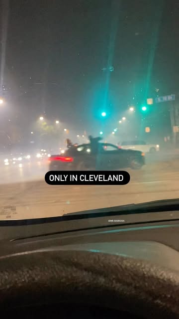 Just a smooth 12:30 am night in Cleveland welcome to the Lan