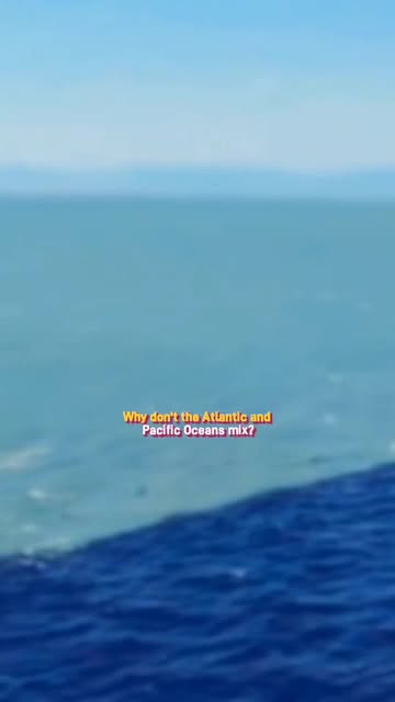 Why don't the Atlantic and Pacific oceans mix?
The mixing of