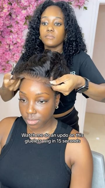 100% Human Hair, Glueless Frontal Wig.