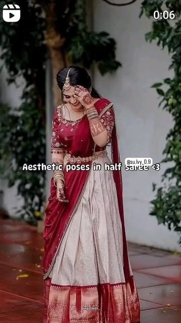 Aesthetic poses in half saree<3
@su.lvy_0.9 #followformore🎀