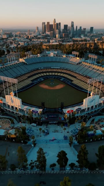 Dodger Stadium’s Historic calls while flying my drone in Blu