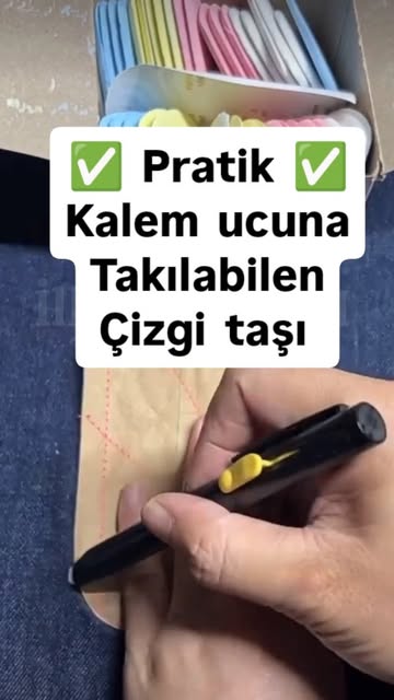 Pratik Kalem ucuna takılabilen
Çizgi taşı
Kutu içeriği (
