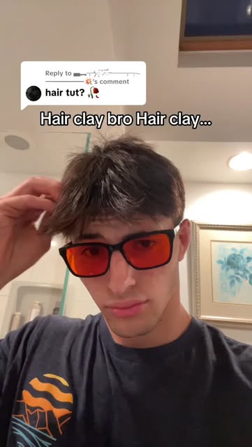 Hair tutorial using hair clay