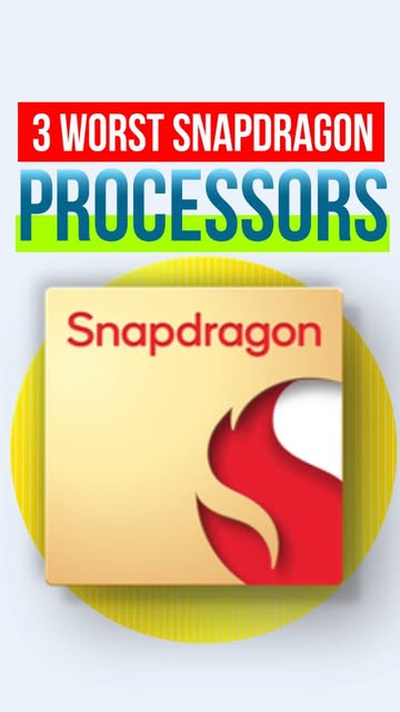 Worst Snapdragon Processors 🤯
Aapne inme se kis processor
