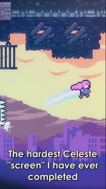 Hardest Celeste screen I have beaten YET #celestegame #gamin