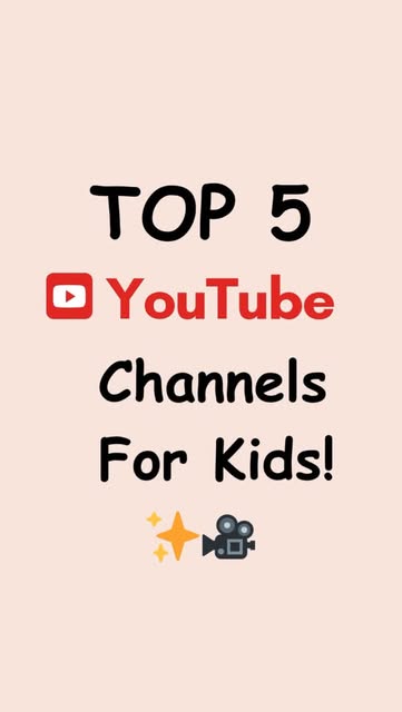 🎥✨ Top 5 YouTube Channels Every Kid Will Love! ✨🎥
Looking