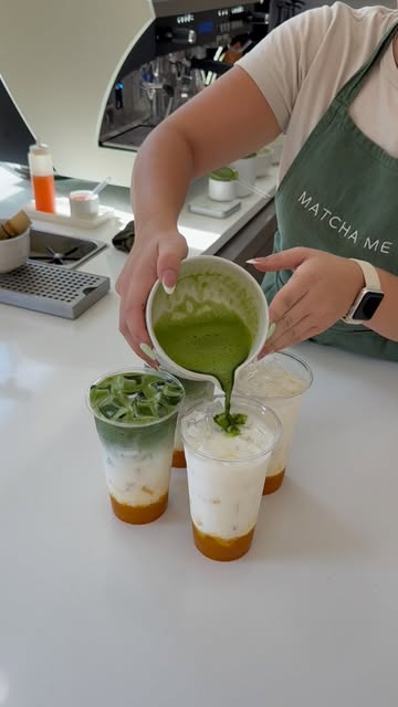 Great day for a mango matcha latte 🥭
We are back open today