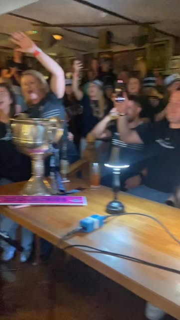 Dublin Ladies GAA team at the pub last night - All Ireland W