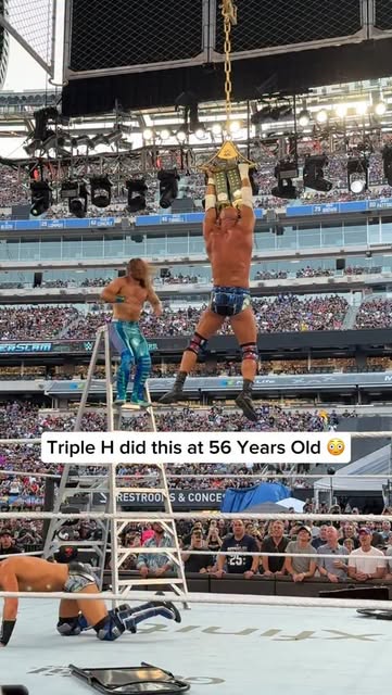 @tripleh doing this at 56 years old is wild 🔥 #wwe