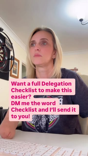 Delegation doesn’t have to be overwhelming.
Start with ONE t