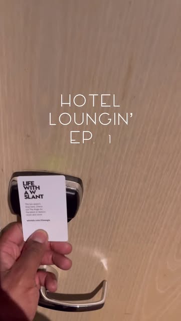 📽️ Hotel Loungin’ Ep. 1: @whotels in Los Angeles, CA.
Anyb