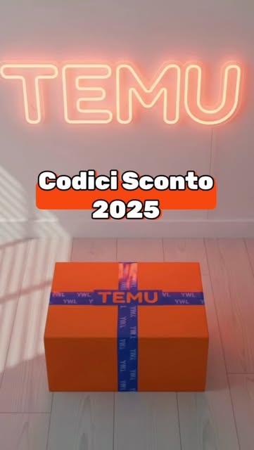 Temu codici sconto 2025 #temu #temucodes #temucoupon #temuit