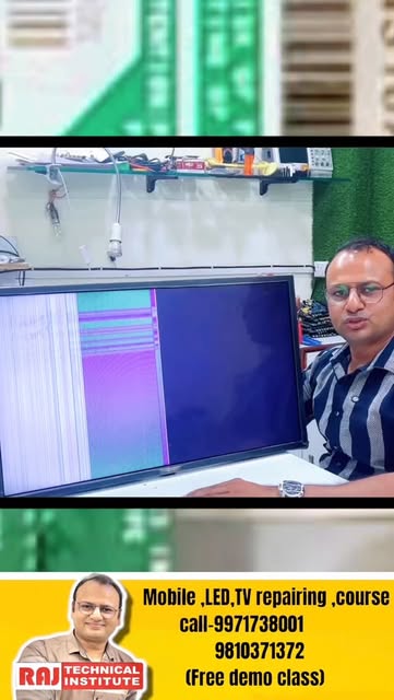 Half picture problem solution | led tv display panel problem