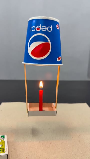 Paper cup flying #experiment #science #tiktok