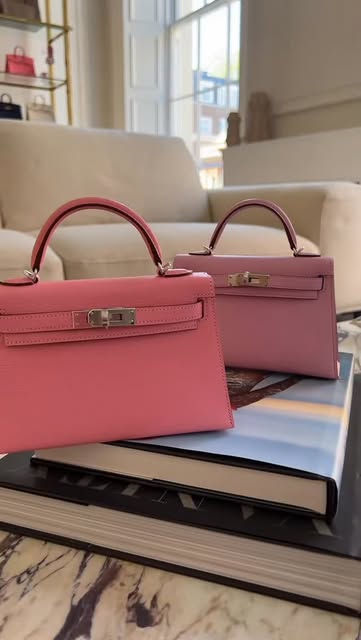 The Mini Kelly in Mauve Slyvestre and Rose Confetti will sol