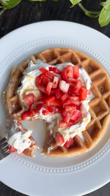 real food + high protein waffles
these protein-powder free