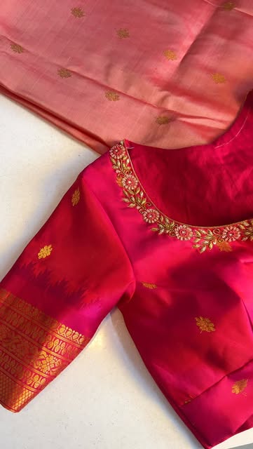 Intricately woven details🩷
maggam work, scallop designs, s
