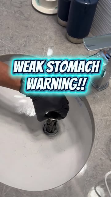 Warning for the weak stomachs ☠️
Slow drain in the bathroom