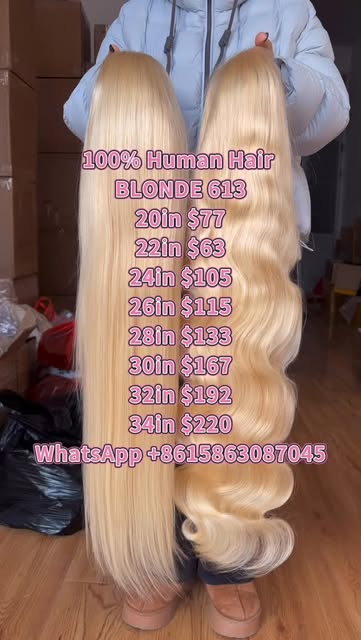 Hot selling 613 wig 🥰🥰100% human hair wigs 😍
🙌Wholesale