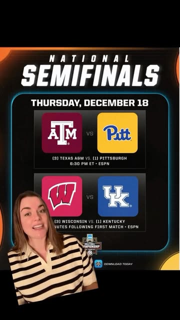 Two huge matchups for the NCAA Women’s Volleyball Semifinals