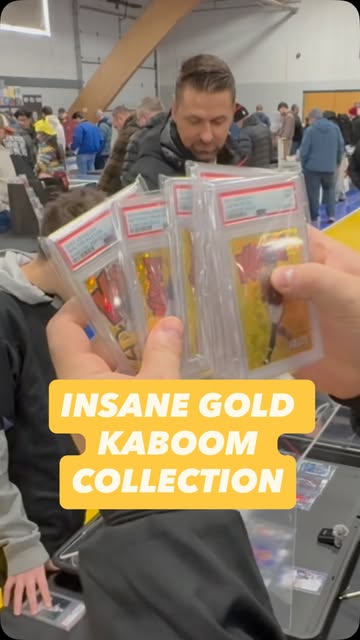 GOLD KABOOM COLLECTION!! @dabearssportscards Has the crazies