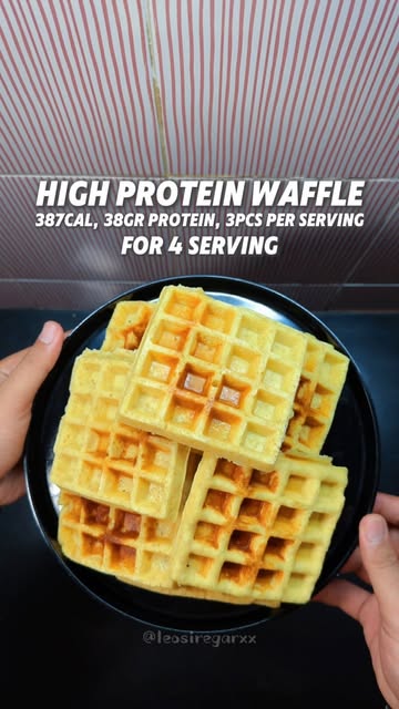 High Protein Waffle 🧇
#mealprep #highprotein #proteinwaffle