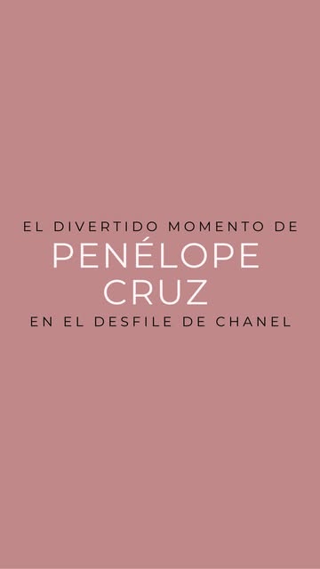 Penélope Cruz protagonizó uno de los momentos más divertidos