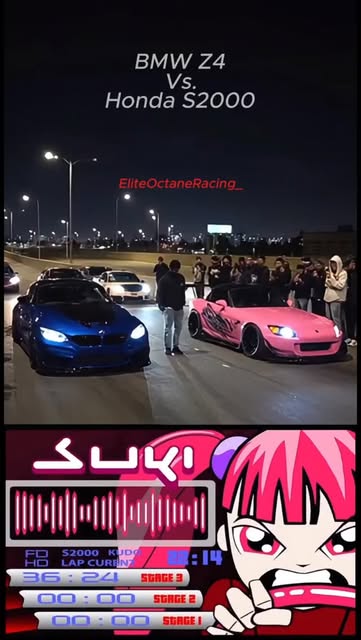 💥Pink Honda S2000 Vs. BMW Z4💥🏁
☆ Suki Inspired Honda S20