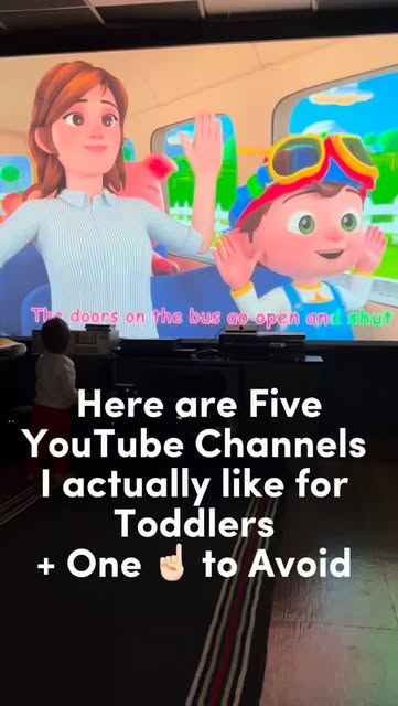 Here are 5 YouTube channels I actually like for toddlers + 1