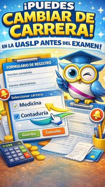 ¿Se puede cambiar de carrera en la UASLP después del registr