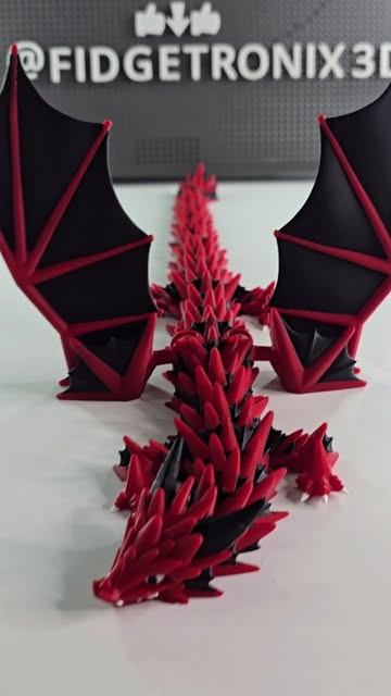 This might be the coolest dragon I've ever printed π² what d