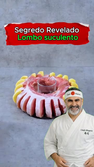 Carne de porco daquelas que perfumam a casa inteira.
Lombo