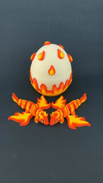 Elementals #02 : Fire Dragon & Egg π₯π²π₯
3D print files no