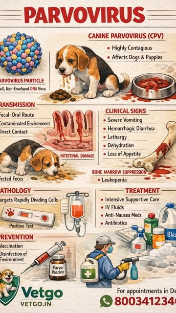 Parvovirus is one of the deadliest viral diseases in puppies