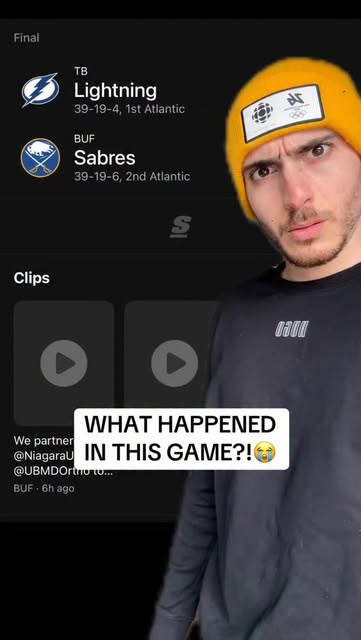 The Buffalo Sabres are now LEADING the division.. What year