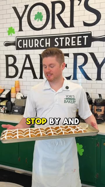 Stop by and grab some hot cross buns. Available now through