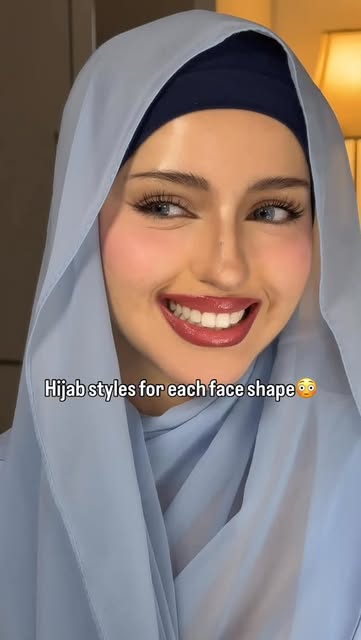 Hijab theory💕hijab styles for each face shape✨🌙save this f