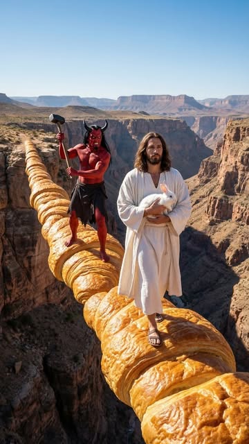 Faith Makes a Way, Evil Falls Away ✝️😈
Jesus caminha com um