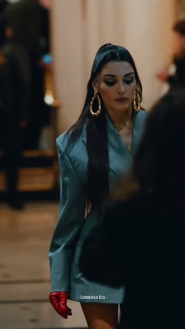 The spotlight of Paris Fashion Week lit up as Hande Erçel ar