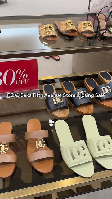 A majority of the Saks Fifth Avenue stores are closing and w